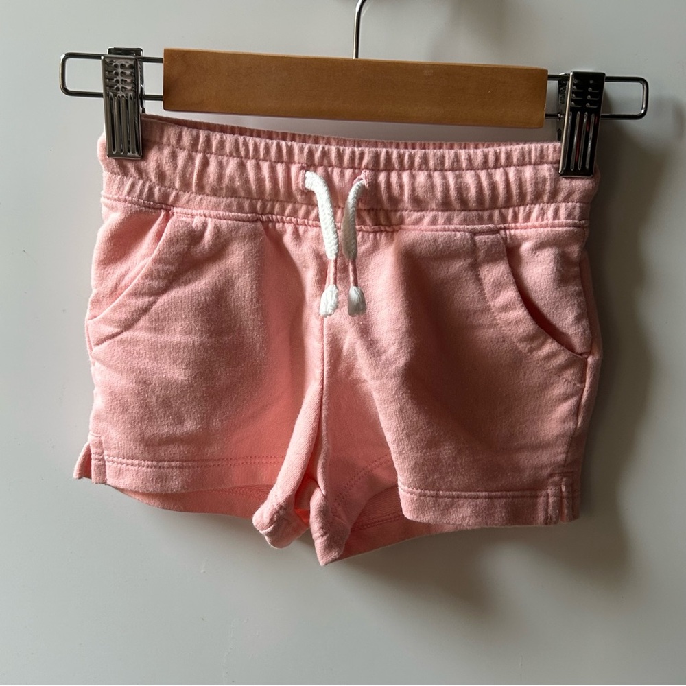 Cat & Jack Pink and White Elastic Waist Shorts
